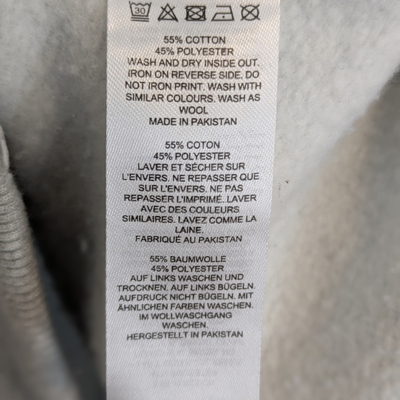 French Connection Light Gray Quarter-Zip Pullover – Men’s Large - Picture 8 of 9